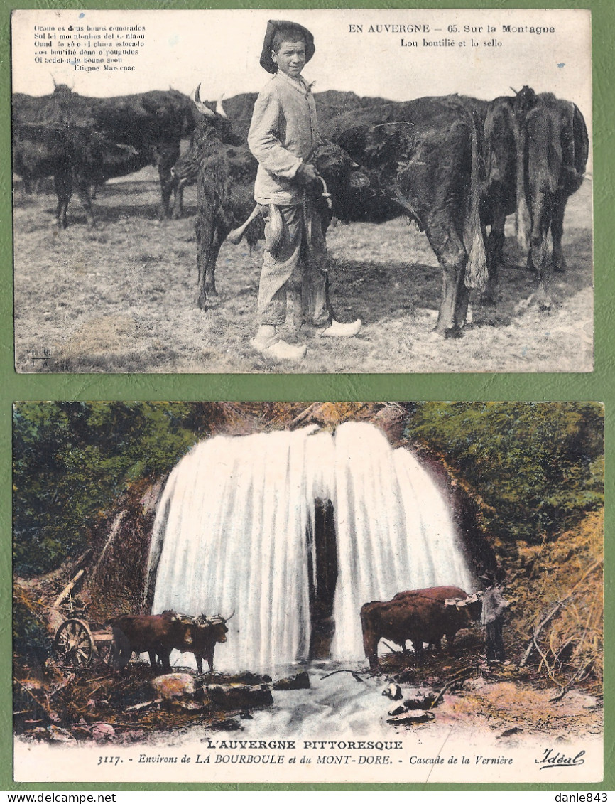 Très bon lot de 135 CPA/CPSM FOLKLORIQUE D'AUVERGNE - Costumes, danses, Scènes de vie, habitat & quelques fantaisies