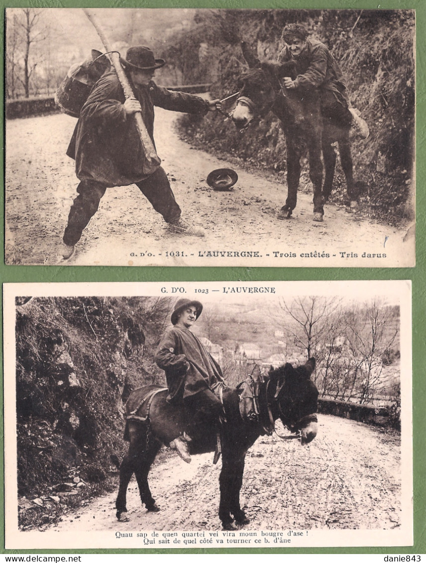 Très bon lot de 135 CPA/CPSM FOLKLORIQUE D'AUVERGNE - Costumes, danses, Scènes de vie, habitat & quelques fantaisies