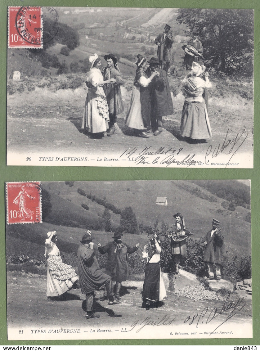 Très bon lot de 135 CPA/CPSM FOLKLORIQUE D'AUVERGNE - Costumes, danses, Scènes de vie, habitat & quelques fantaisies