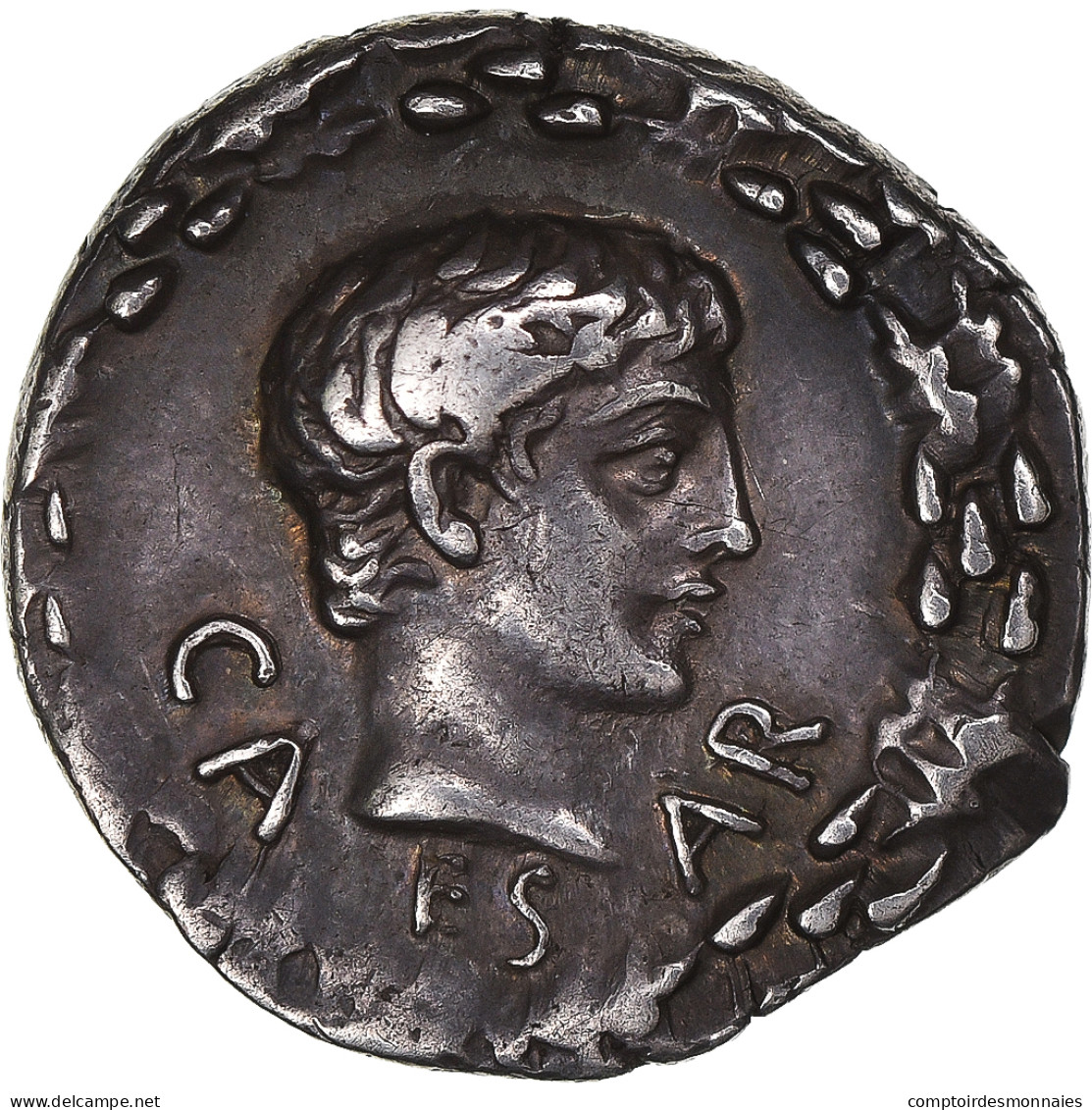 Auguste, Denier, 17 BC, Atelier Incertain, Argent, NGC, TB+, RIC:I-540 - La Dinastia Giulio-Claudia Dinastia (-27 / 69)