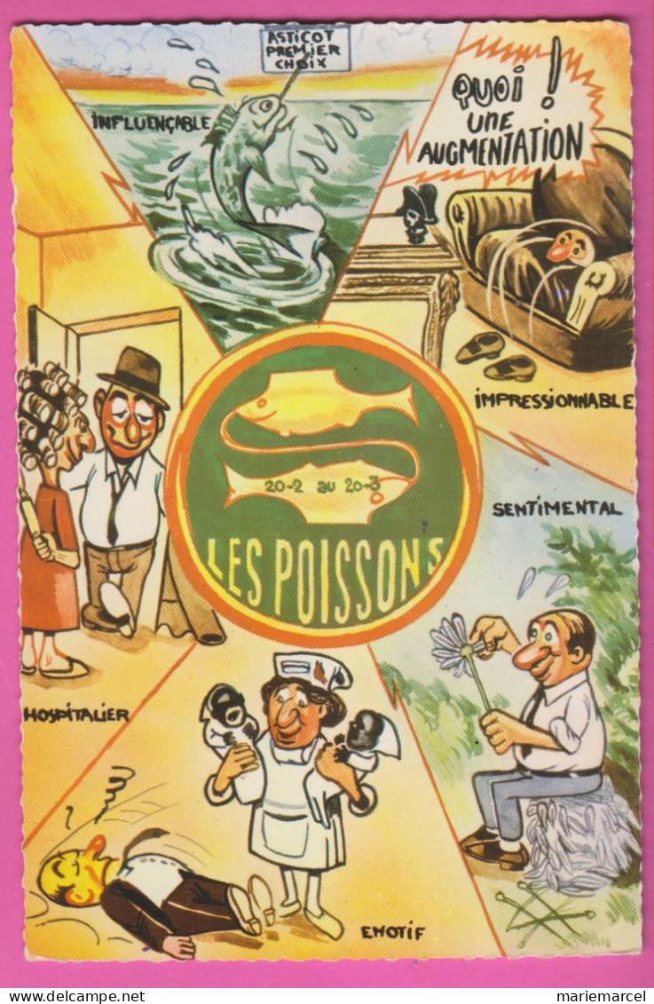 HOROSCOPE/HUMOUR - LE POISSON 20/2 AU 20/3 - CPM Dentelée Grand Format - Astrología