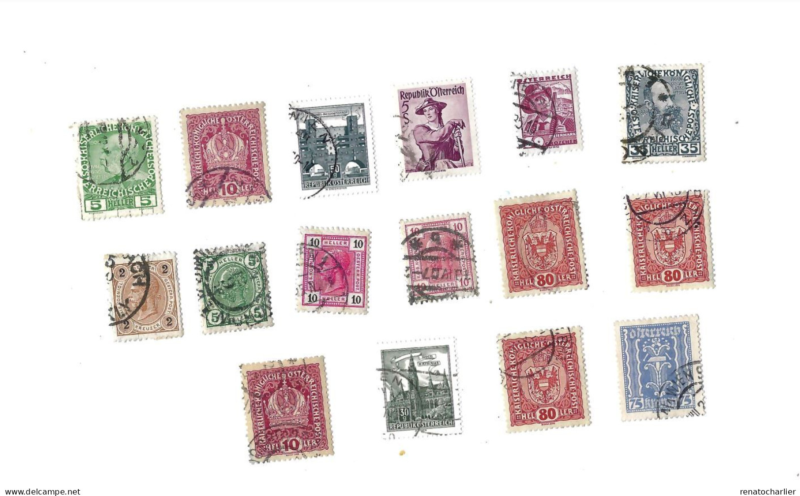 Collection De 100 Timbres  Oblitérés. - Verzamelingen