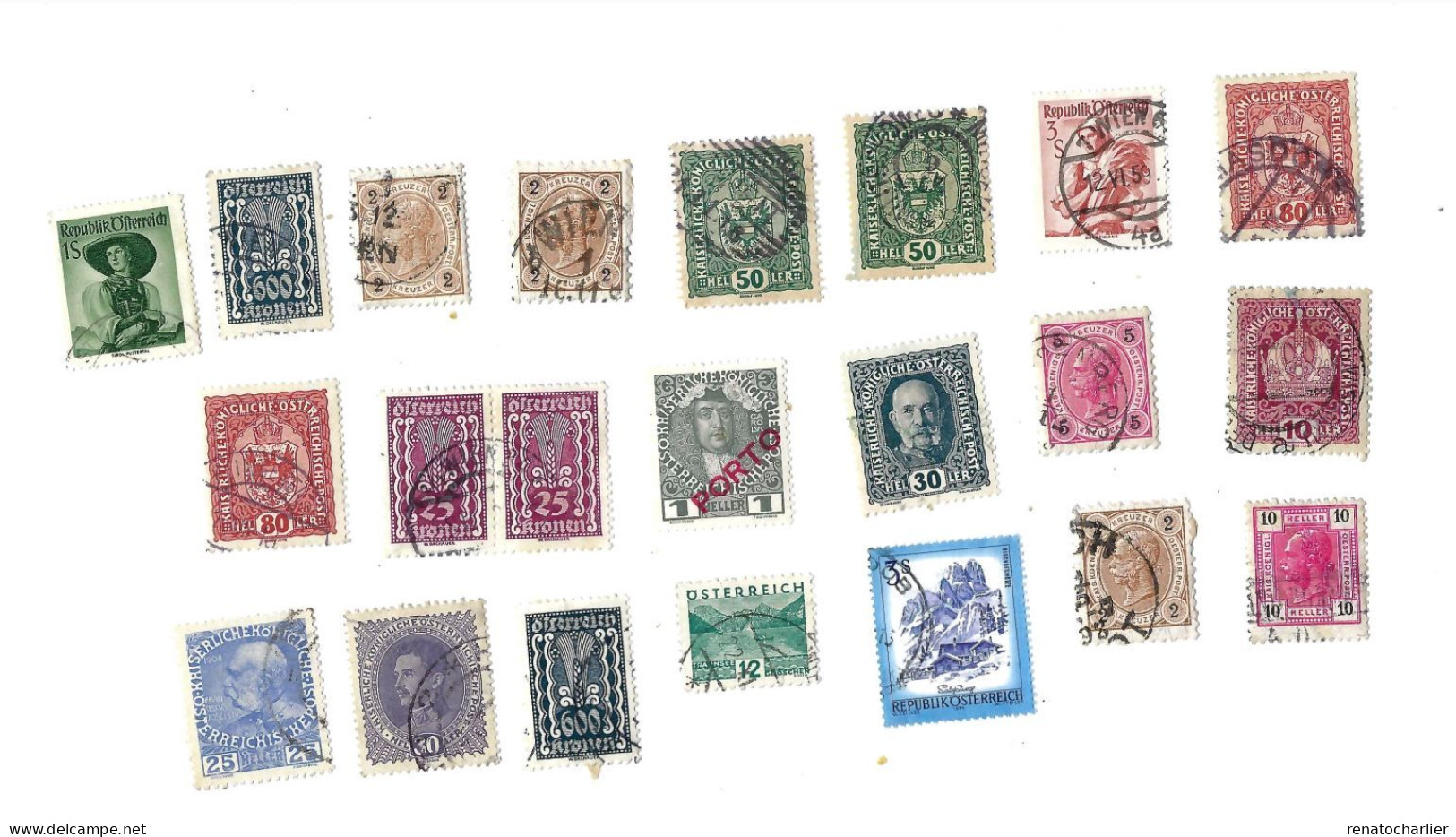 Collection De 100 Timbres  Oblitérés. - Collezioni