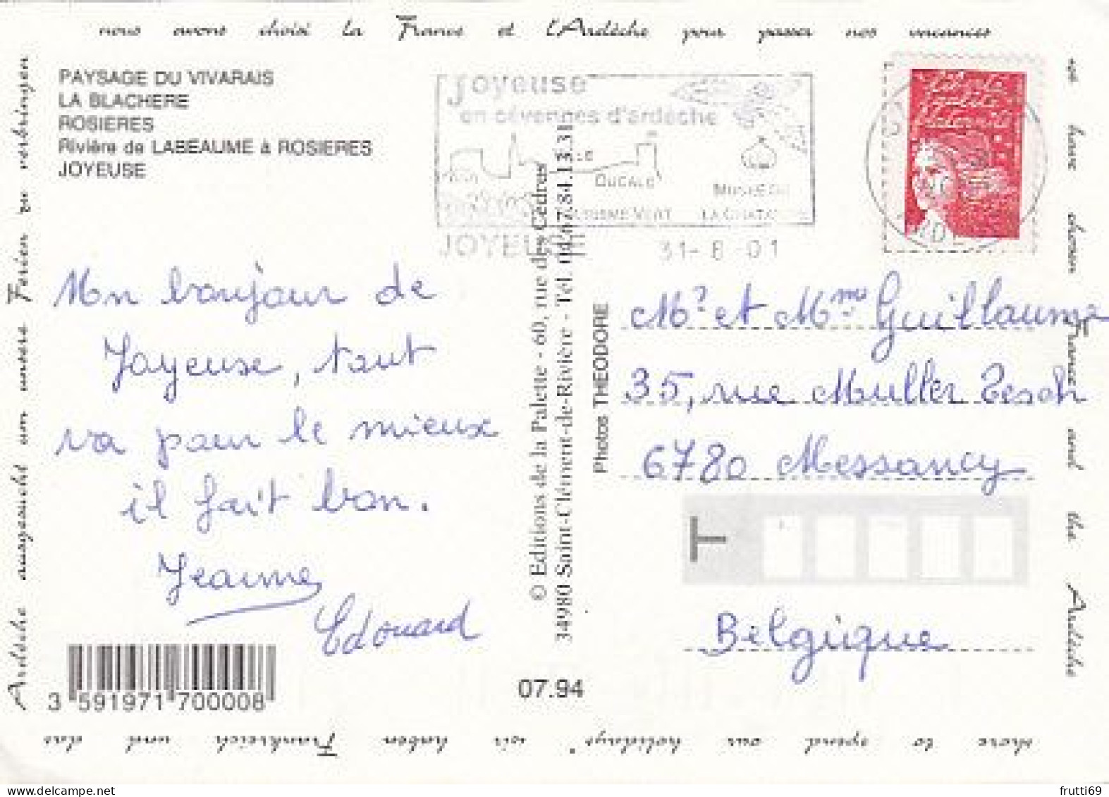 AK 209714 FRANCE - Paysage Du Vivarais - La Blachere - Rosiere - ... - Andere