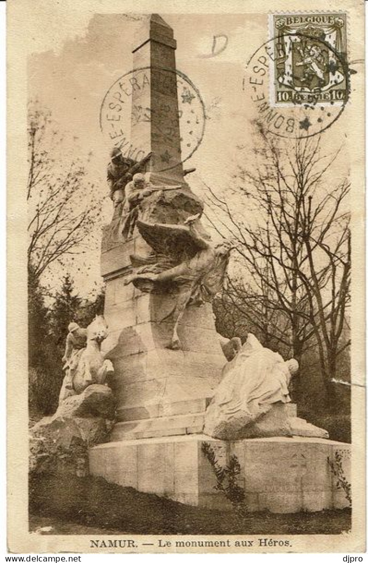 Namur Le Monument Aux Héros 1938 - Namen
