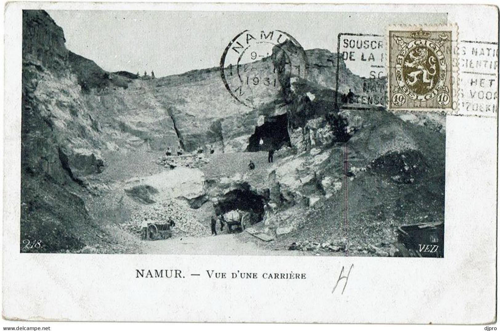 Namur  Vue D'une Carriere   VED 1931 - Namen