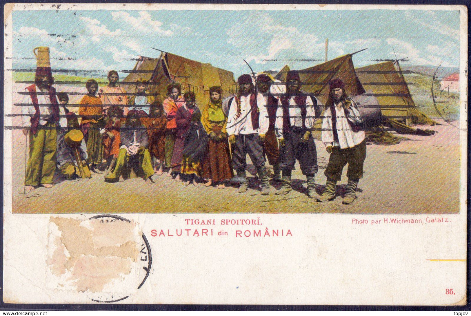 ROMANIA - TIGANI SPOITORI - SALUTARI Din ROMANIA - 1910 - Roumanie