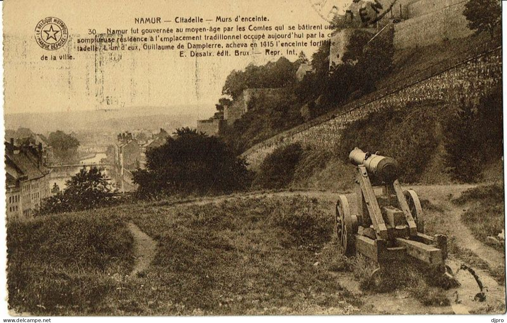 Namur  Citadelle   Murs D'enceinte 1929 - Namen