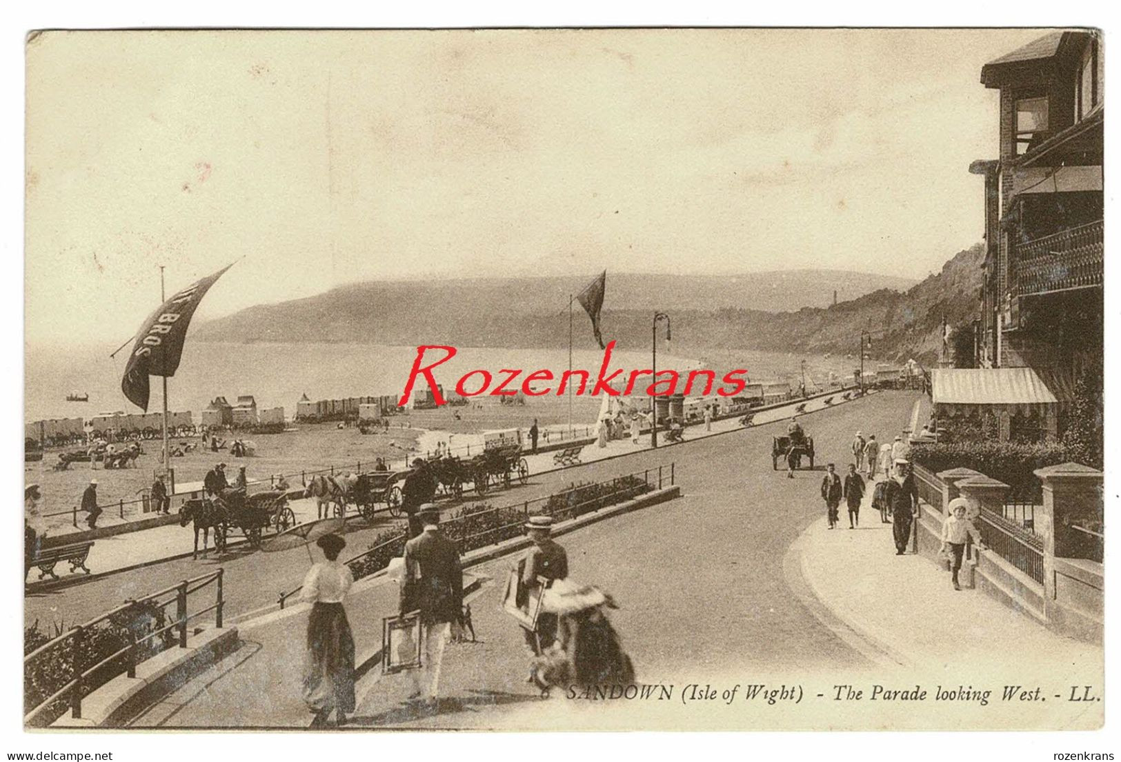 England - Isle Of Wight - Sandown - The Parade Looking West United Kingdom UK - Sandown