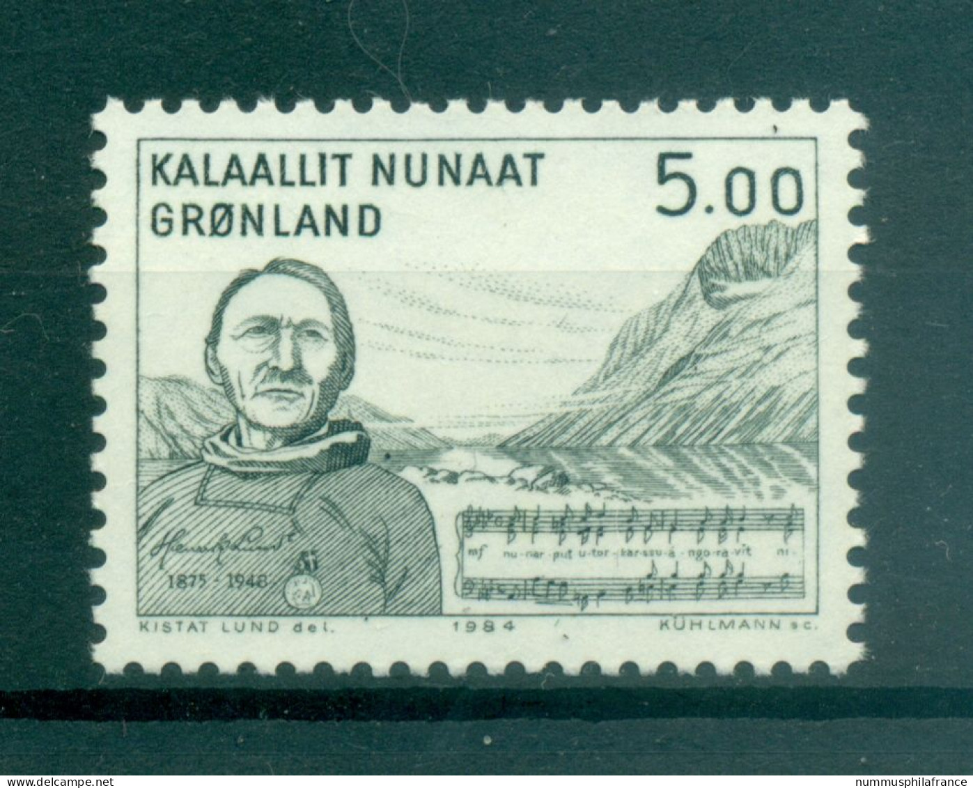 Groenland   1984 - Y & T N. 141 - Henrik Lund  (Michel N. 153) - Nuevos