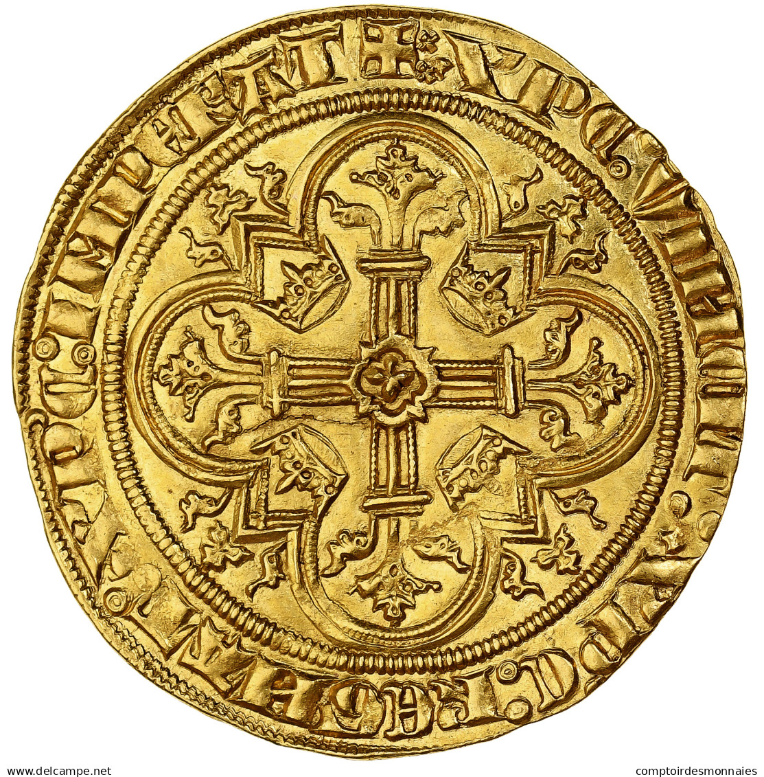 France, Philippe VI, Double D'or, 1328-1350, Or, NGC, MS62, Duplessy:253 - 1328-1350 Filippo VI Il Fortunato