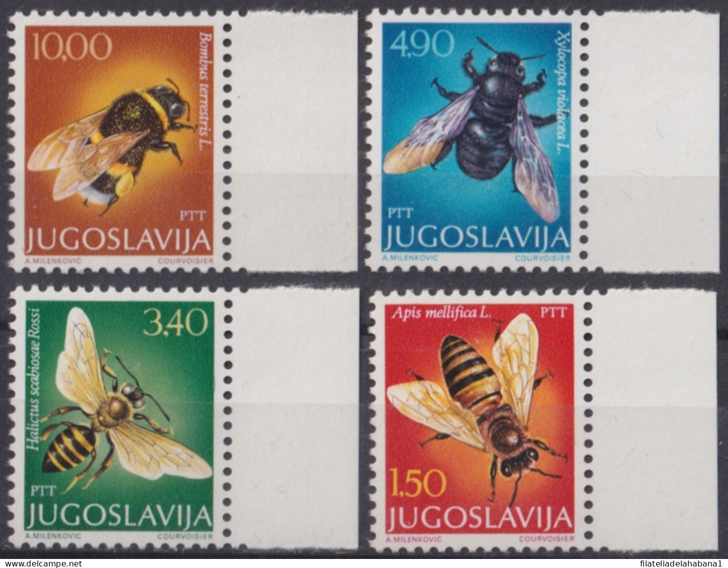 F-EX48302 YUGOSLAVIA MNH 1978 BEE INSECTS’ ENTOMOLOGY.  - Bienen