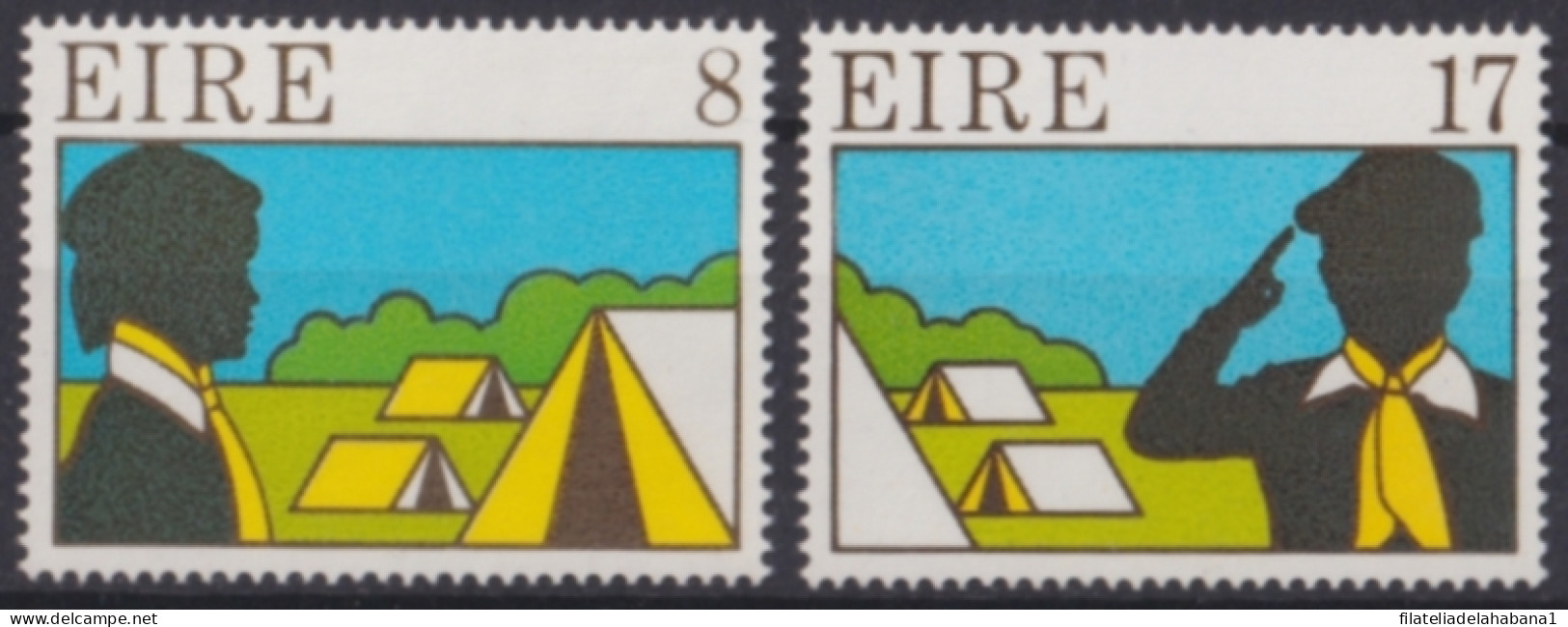 F-EX48320 EIRE IRELAND MNH 1977 BOYS SCOUTS JAMBOREE.  - Nuovi