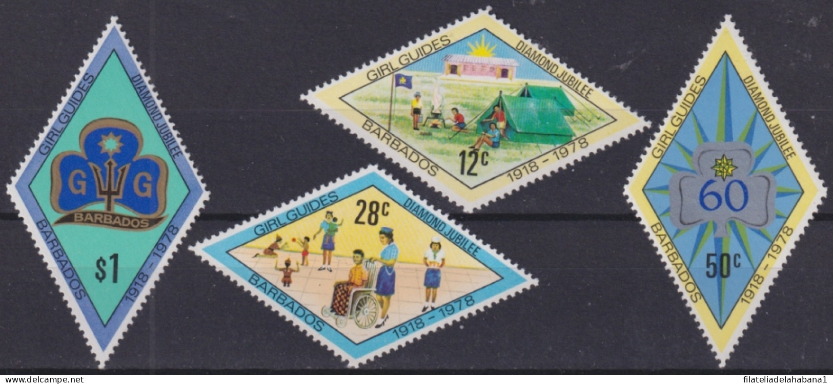 F-EX48321 BARBADOS MNH 1978 MNH BOYS SCOUTS DIAMOND JAMBOREE BADEN POWELL.  - Unused Stamps