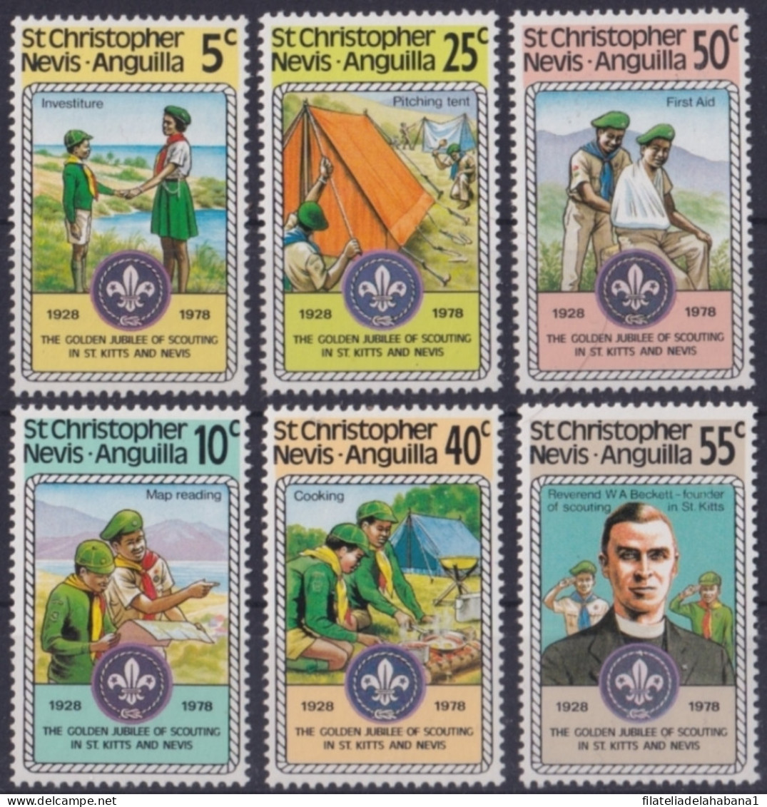 F-EX48323 ST CHRISTOPHER NEVIS ANGUILLA MNH 1978 BOYS SCOUTS JAMBOREE.  - Neufs