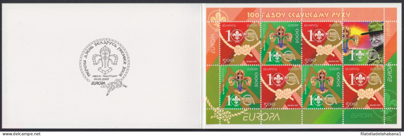 F-EX48324 BELARUS MNH 2007 MNH BOOKLED BOYS SCOUTS.  - Unused Stamps