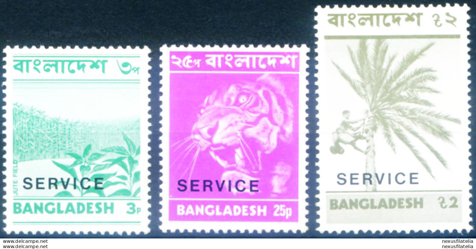 Servizio. Soprastampati 1974. - Bangladesh