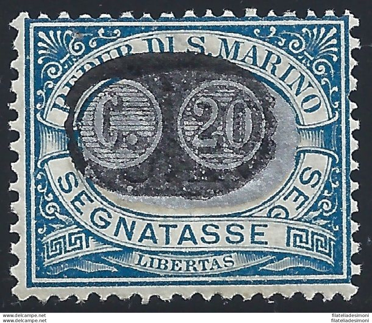 1931 SAN MARINO, Segnatasse N. 36a  MLH* - Errors, Freaks & Oddities (EFO)