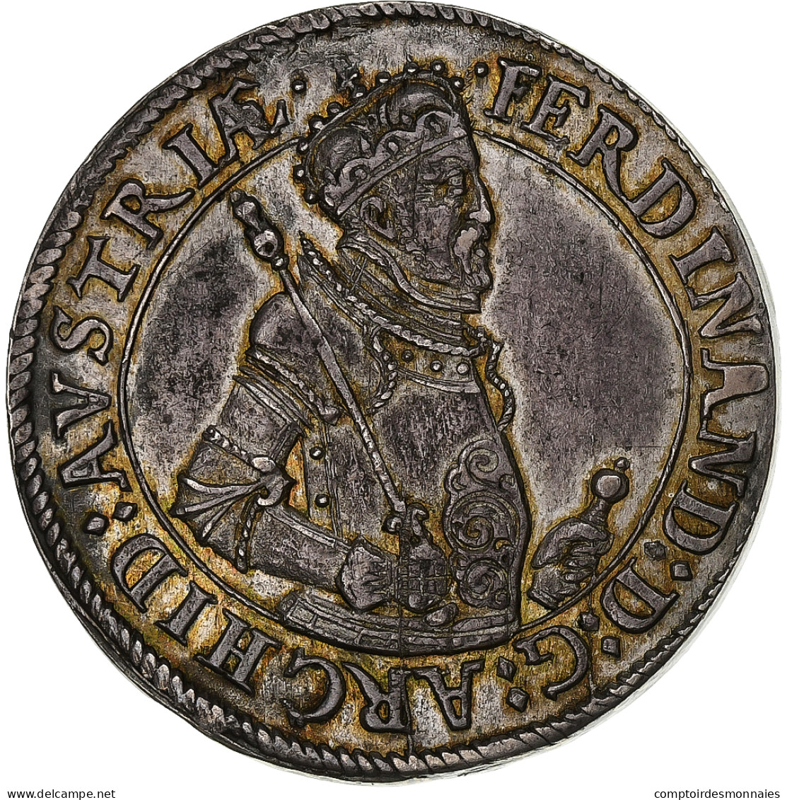 Landgraviat De Haute-Alsace, Ferdinand II, Thaler, 1584-1595, Ensisheim, Argent - Taler & Doppeltaler