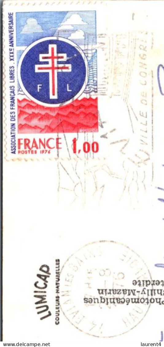 24-3-2024 (3 Y 51) France  (posted To1976 With Militaqry Stamp) "Le Royal" In Evian Les Bains - Alberghi & Ristoranti