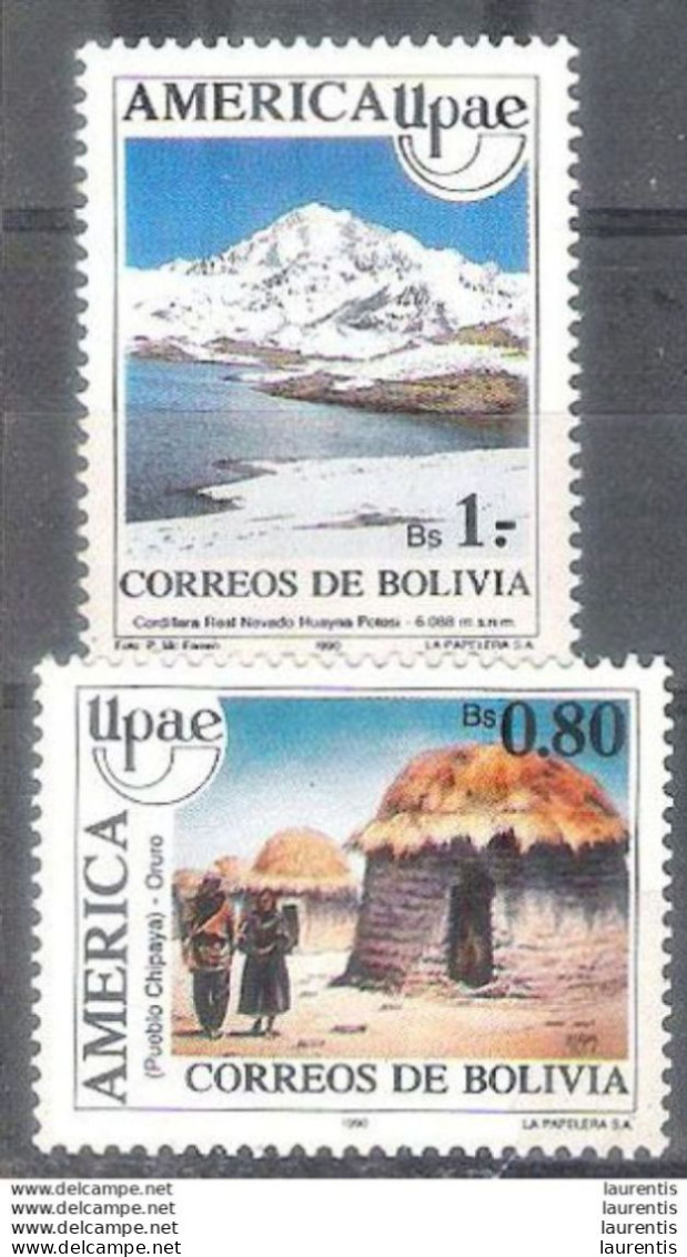 6329.  Mountains - Bolivia Indians Tipical Houses - UPAEP - Bolivia Yv 757-58 - MNH - 1,85 (9) - Geography