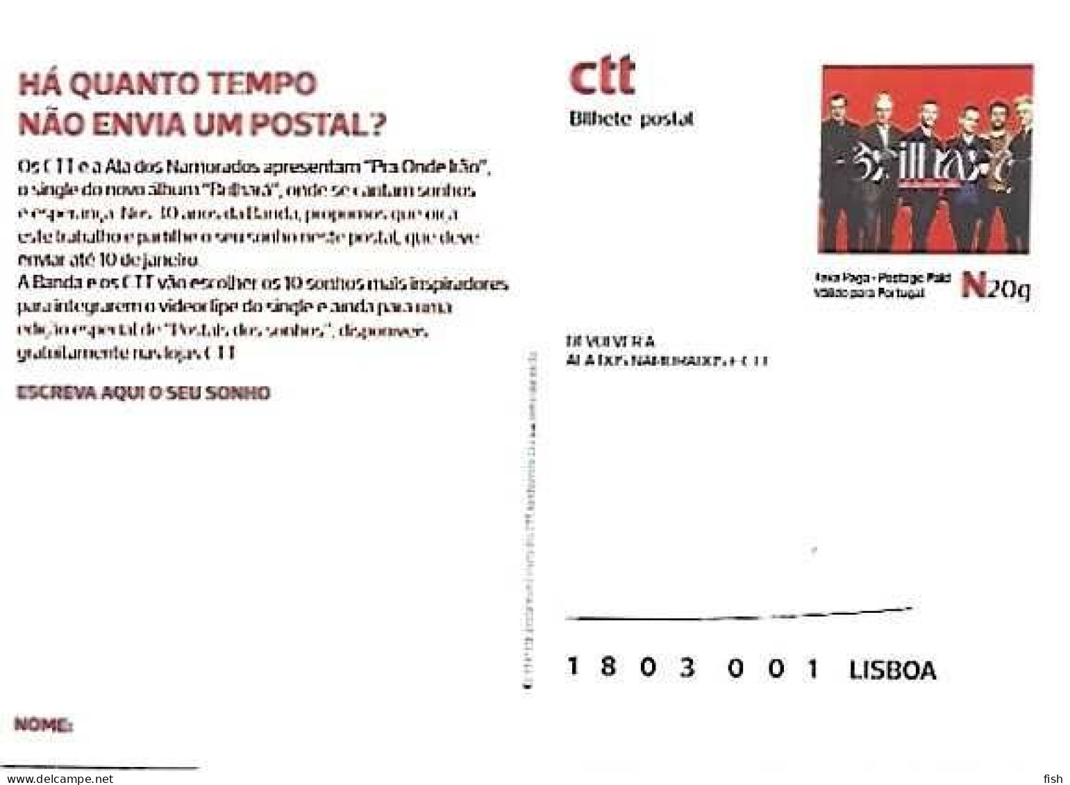 Portugal ** & Postal Stationery, 30 Years Of The Band Ala Dos Namorados, Release Of The New Album Brilhará 2023 (7686) - Music