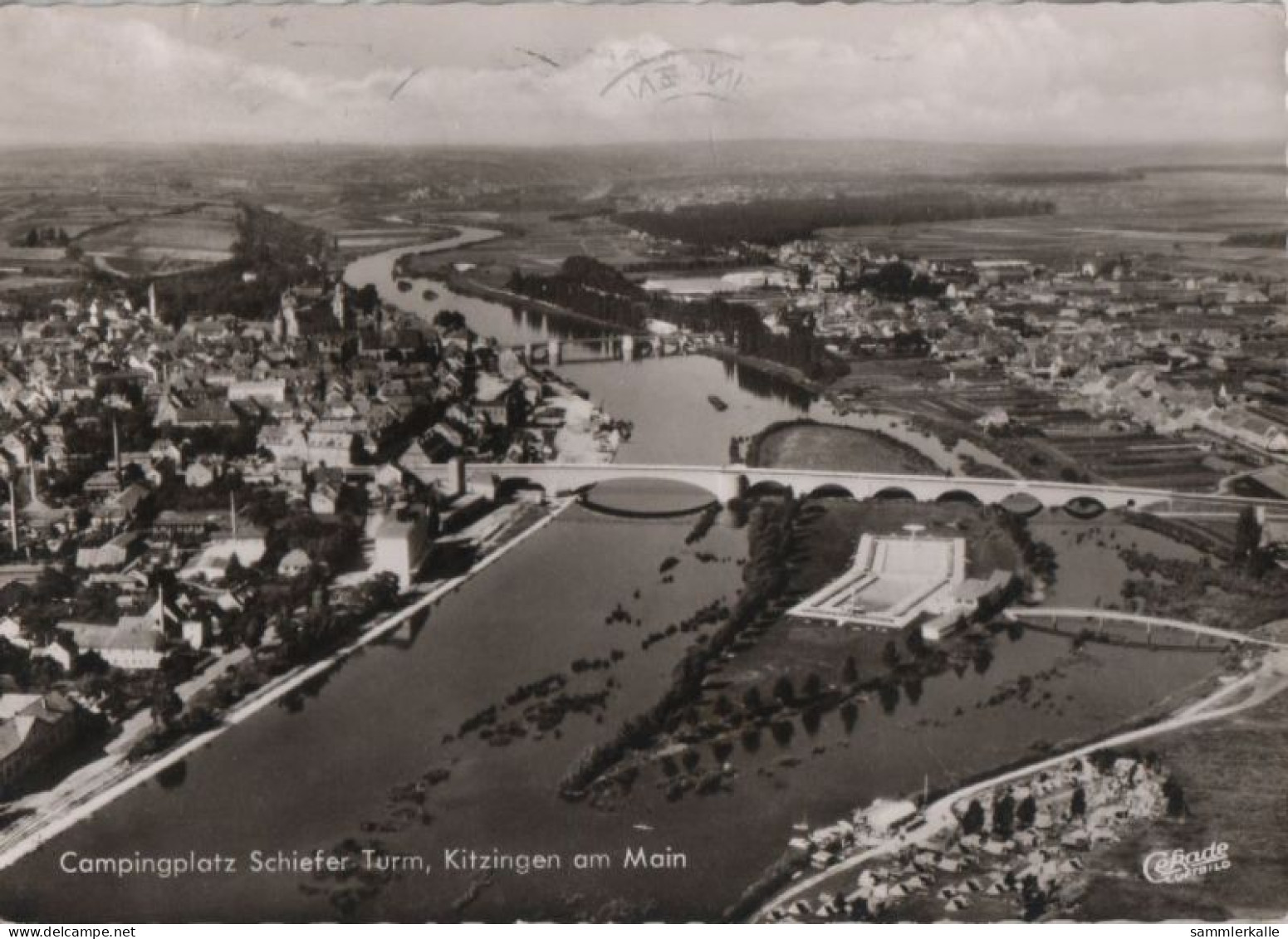 55817 - Kitzingen - Campingplatz Schiefer Turm - 1964 - Kitzingen