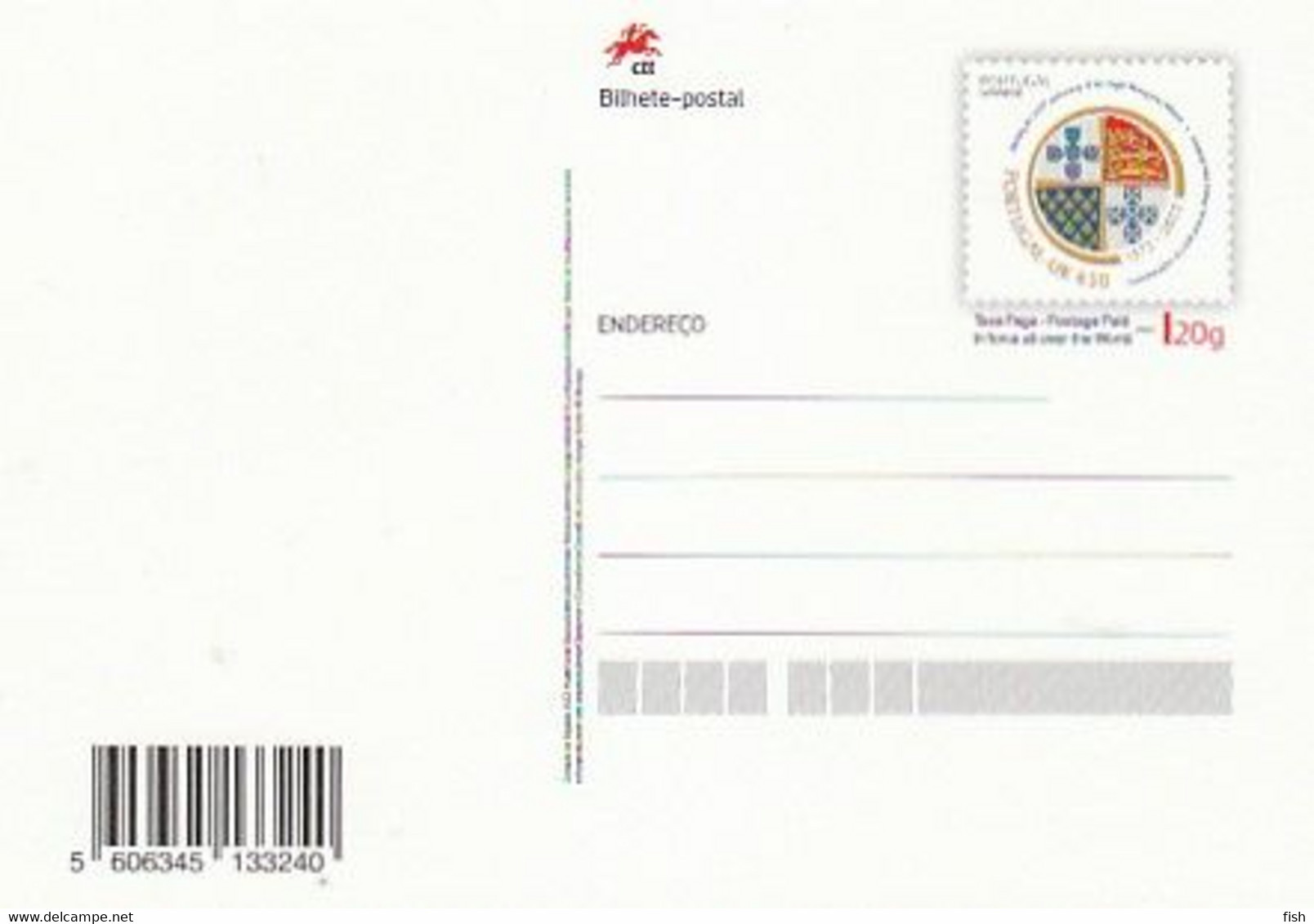 Portugal ** & Postal Stationary, 650 Anos Da Assinatura Do Tratado De Tagilde, Portugal E Gran Bretanha 1372-2022 (838) - Enteros Postales