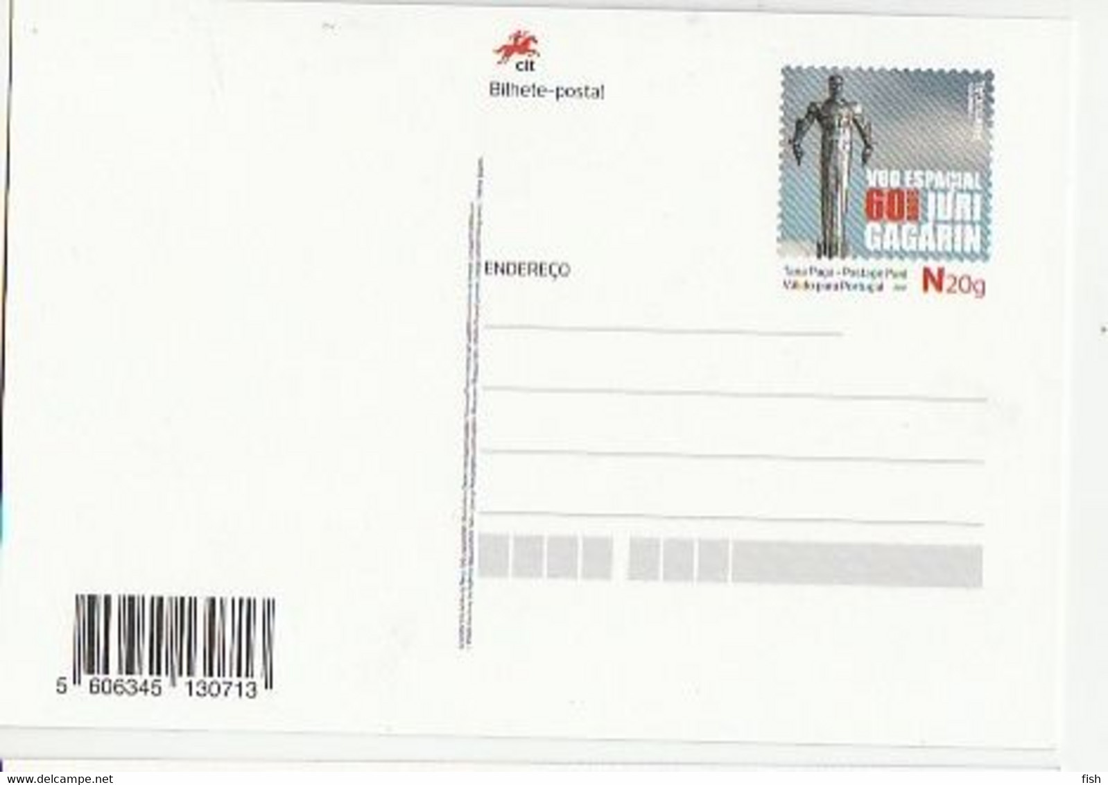 Portugal ** & Postal Stationary, 60 Years Of Iuri Gagarin's Space Flight 2021 (77764) - Ganzsachen