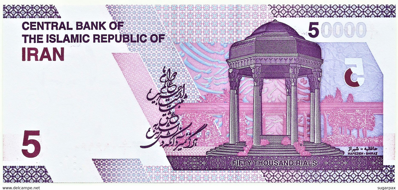 IRAN - 50 000 Rials - ND ( 2021 ) - Pick New - Unc. - 5 Toman - Islamic Republic Ayatollah Khomeini - 50000 - Iran