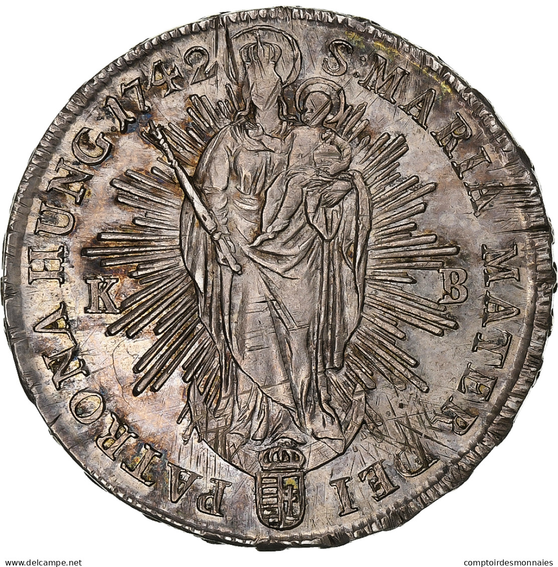 Hongrie, Marie-Thérèse, Thaler, 1742, Kremnica, Argent, SUP, KM:328 - Hongrie