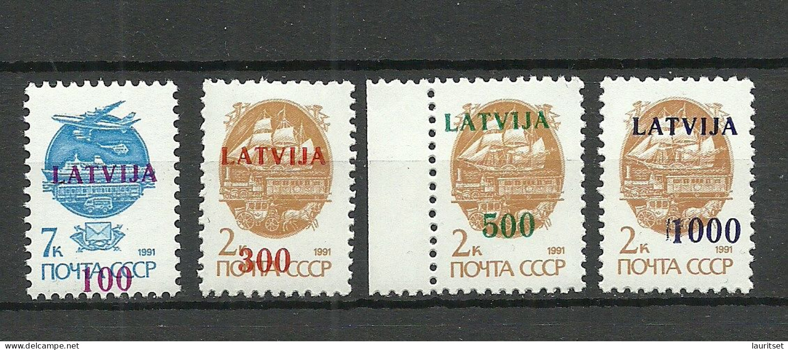 LETTLAND Latvia 1991 Michel 313 - 316 MNH - Lettonie