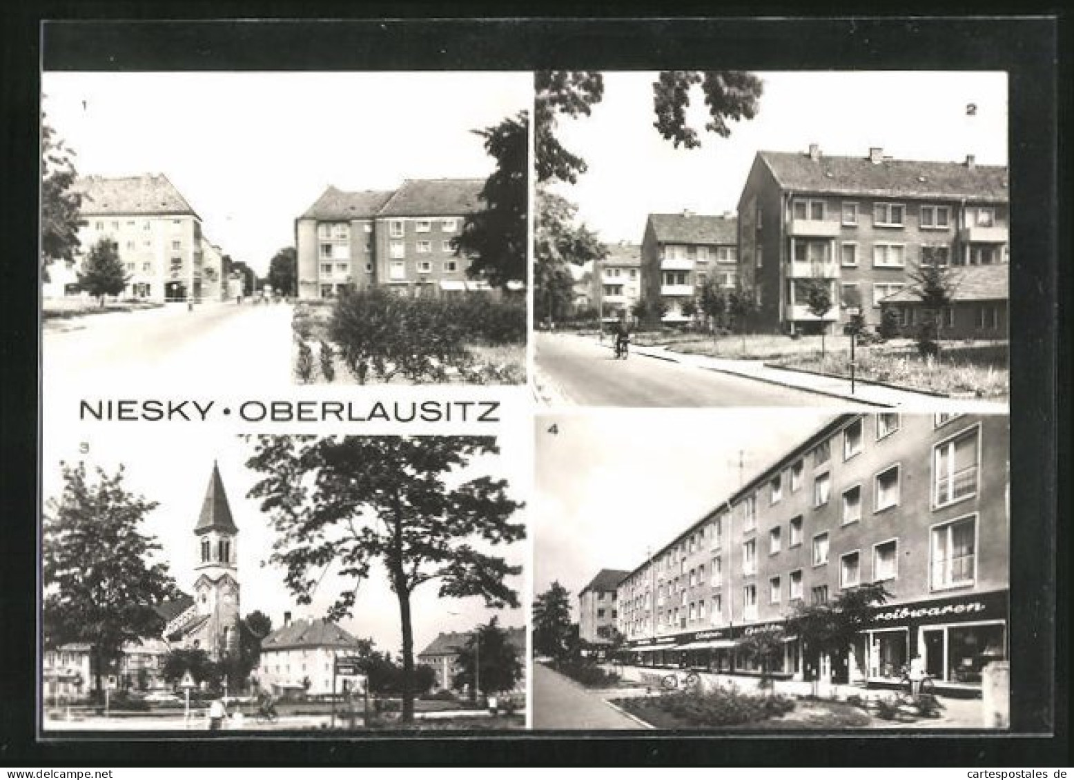AK Niesky /Oberlausitz, Zinzendorfplatz, Strasse Der Befreiung, AWG-Siedlung Gersdorfstrasse  - Niesky