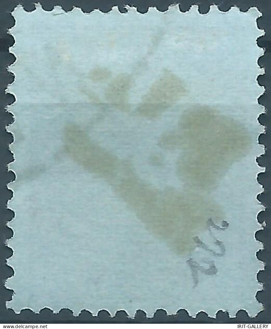 PERSIA PERSE IRAN 1909 The Tehran Local Post,Hand Stamp P.L.Teheran On 2ch Gray,blue Paper,Used,Scott:447,Value:50,00 - Iran