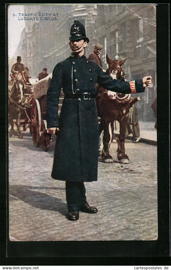 AK London, Traffic Duty At Ludgate Circus  - Police - Gendarmerie