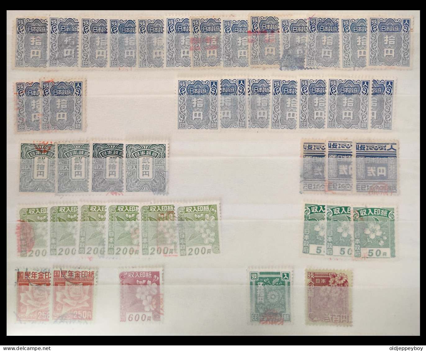 43 X Giappone-Japan,1898 General Tax   Stamps Revenue Tax Fiscal Nippon - Usati