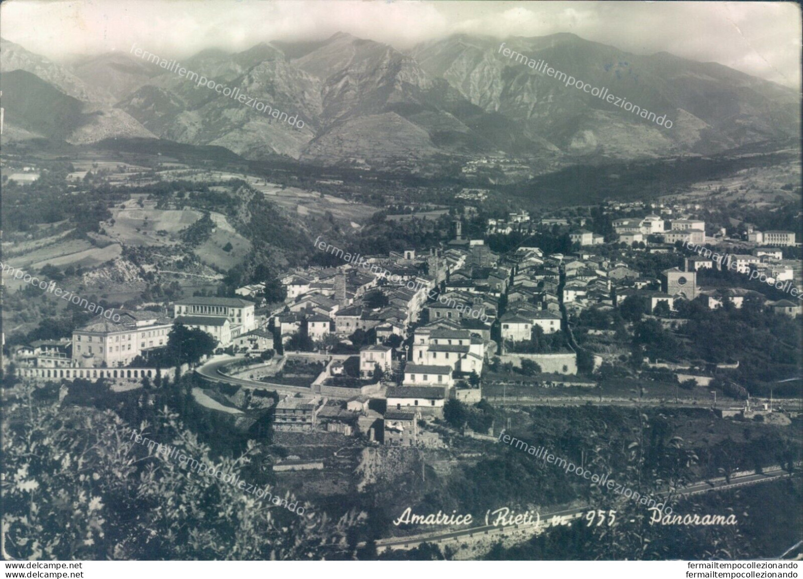 T419 Cartolina Amatrice Panorama Provincia Di Rieti - Rieti