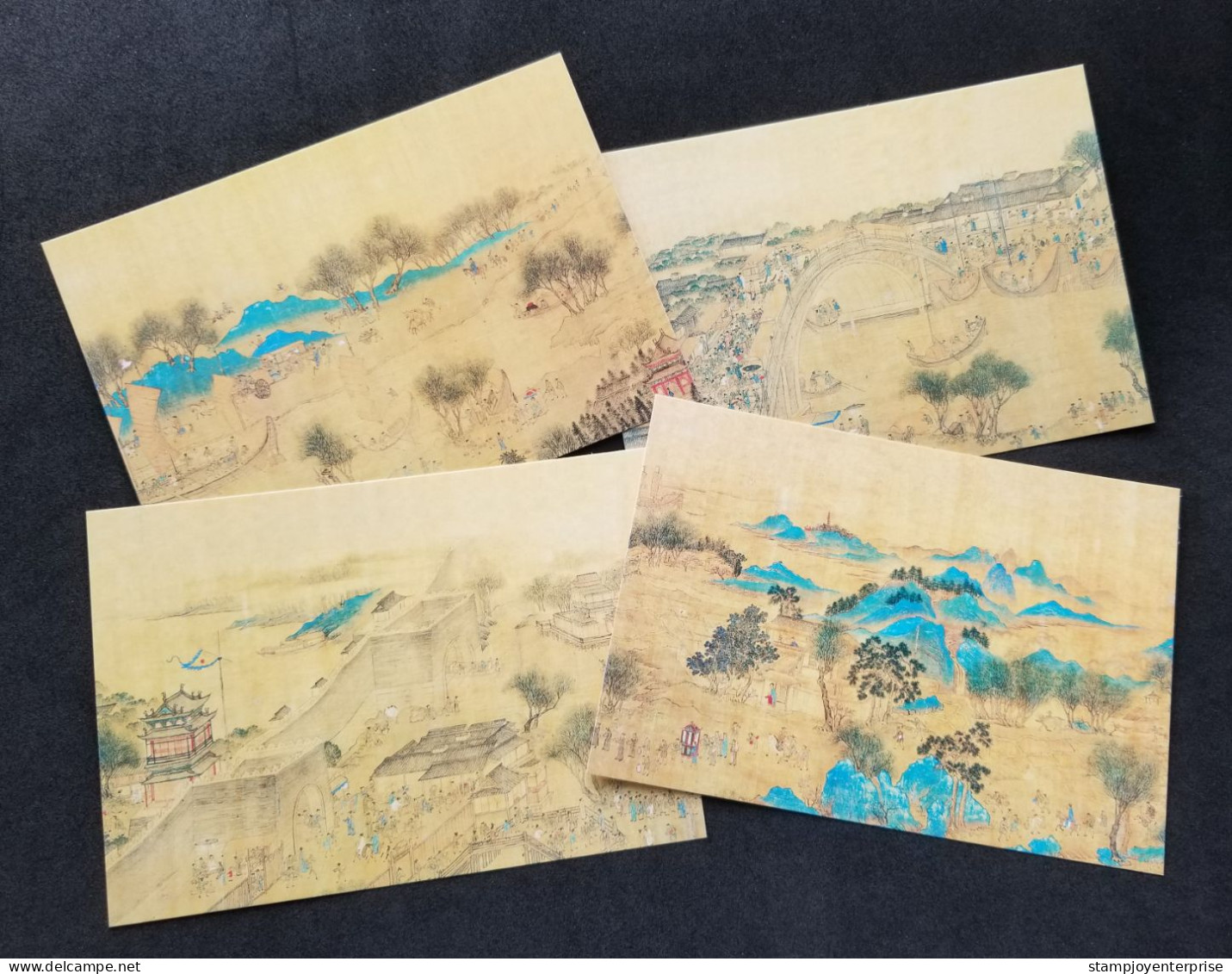 Vatican Chinese Ancient Painting 1996 Along The River During Qingming Festival (postcard) MNH *China '96 - Briefe U. Dokumente