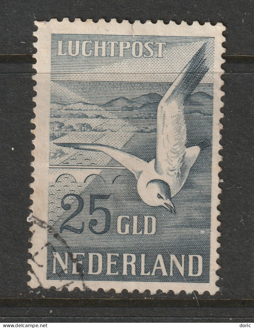 Netherlands The 1951 25G Used (fine) Air Stamp Cv Gibbons 200 Pounds - Oblitérés