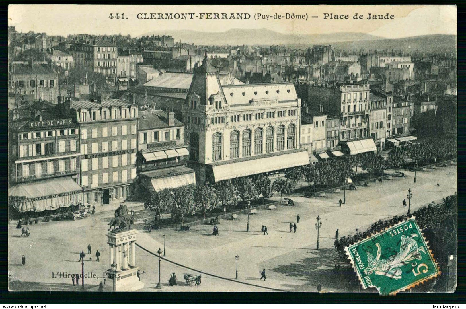 A69  FRANCE CPA CLERMONT-FERRAND - PLACE DE JAUDE - Verzamelingen & Kavels