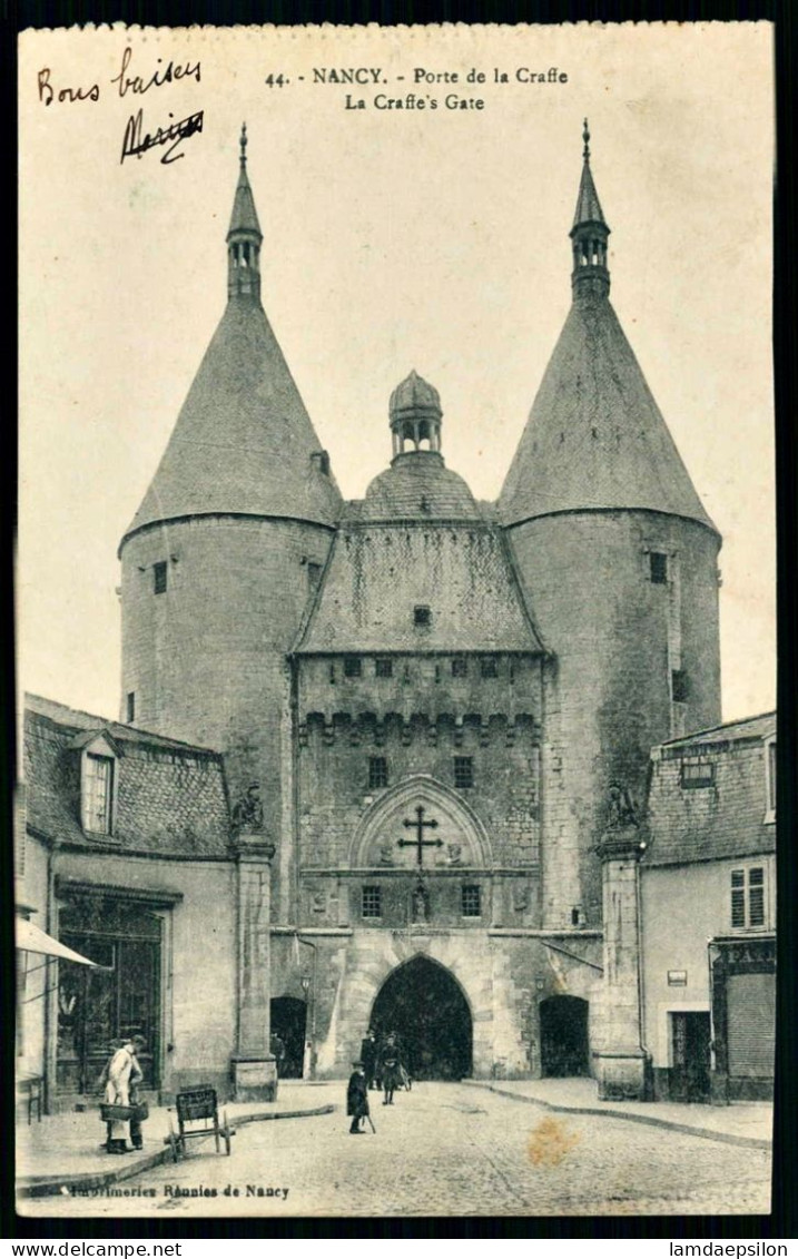 A69  FRANCE CPA NANCY - PORTE DE LA CRAFFE - Verzamelingen & Kavels