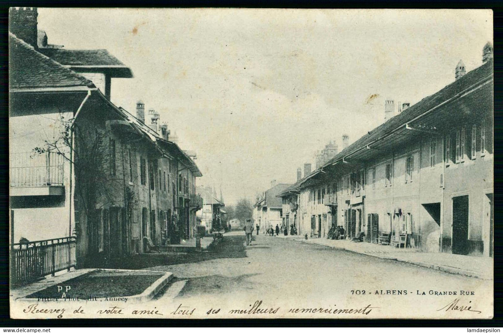 A69  FRANCE CPA ALRENS - LA GRANDE RUE - Verzamelingen & Kavels