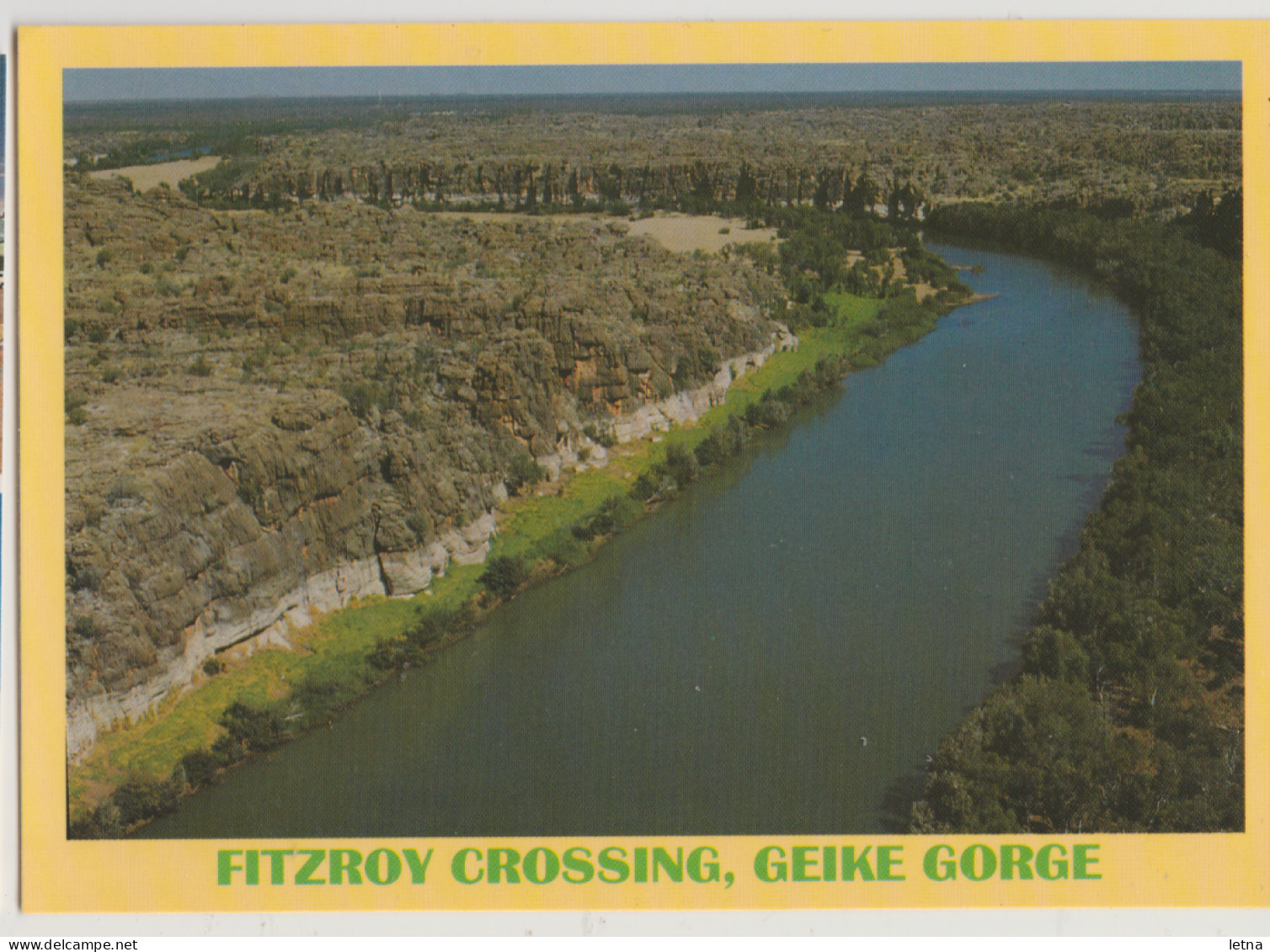 WESTERN AUSTRALIA WA Geike Gorge FITZROY CROSSING NATC 533 Postcard C1980s - Autres & Non Classés