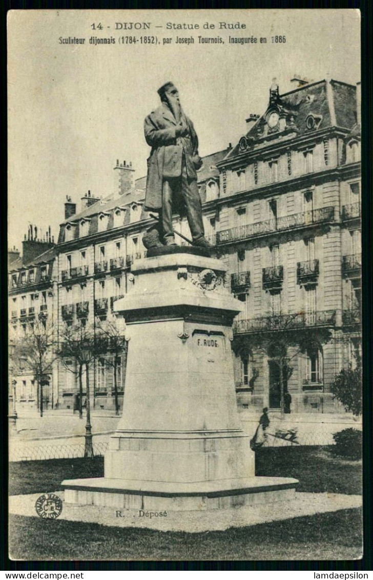 A69  FRANCE CPA DIJON - STATUE DE RUDE - Verzamelingen & Kavels