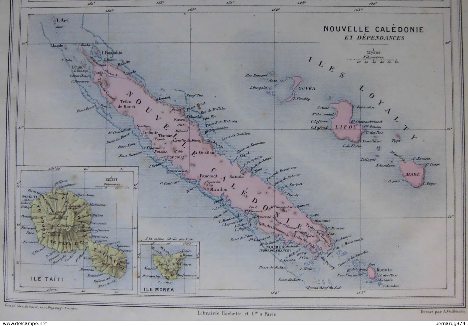 Océanie française : Trois Cartes Anciennes Par Joanne (1873) Et Migeon, Lecocq, Barbier (1880 Et 1890) - Carte Geographique