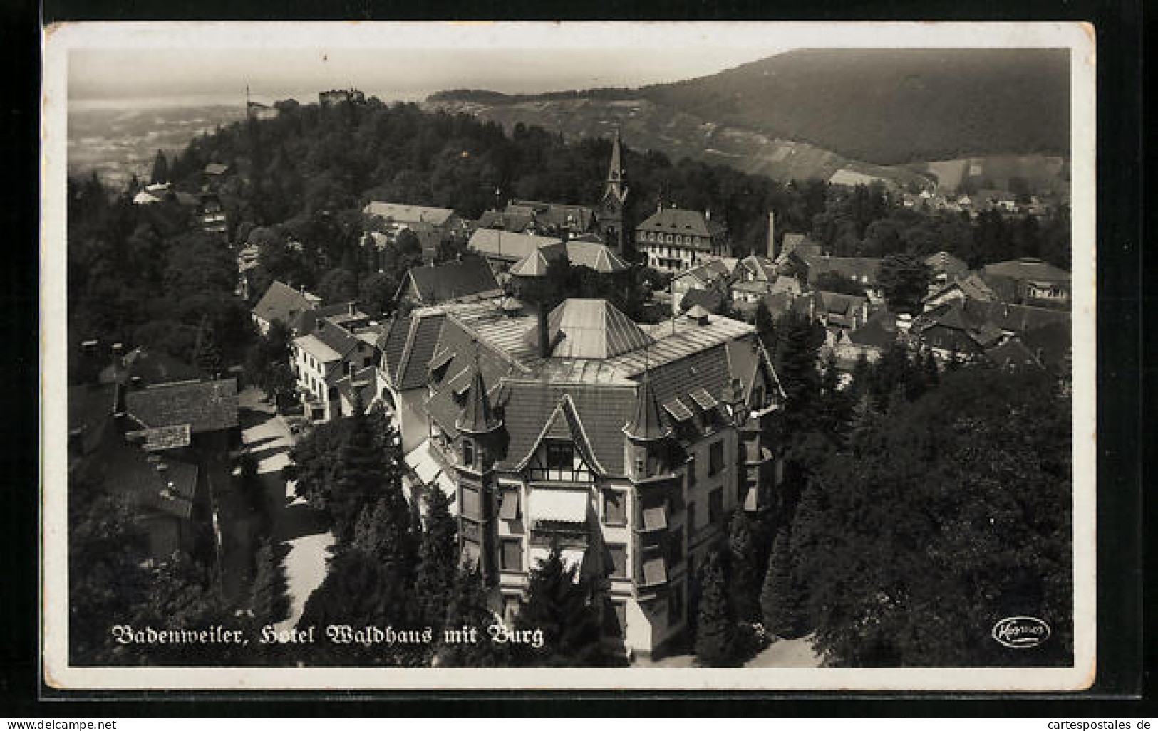 AK Badenweiler, Hotel Waldhaus Mit Burg  - Badenweiler