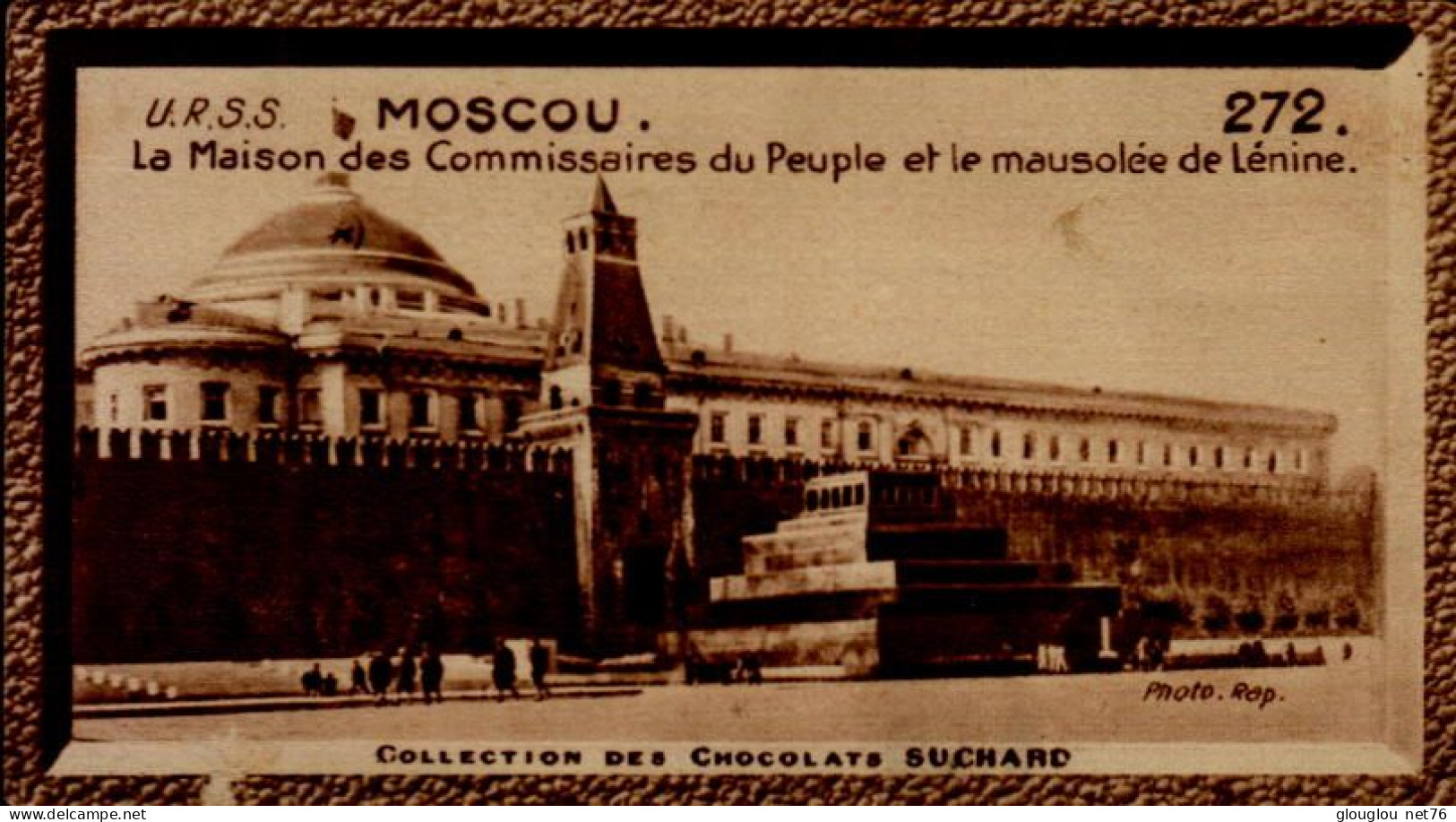 CHROMO...CHOCOLAT SUCHARD..MOSCOU  La Maison Des Commissaires Du Peuple Et Le Mausolee De Lenine. - Suchard