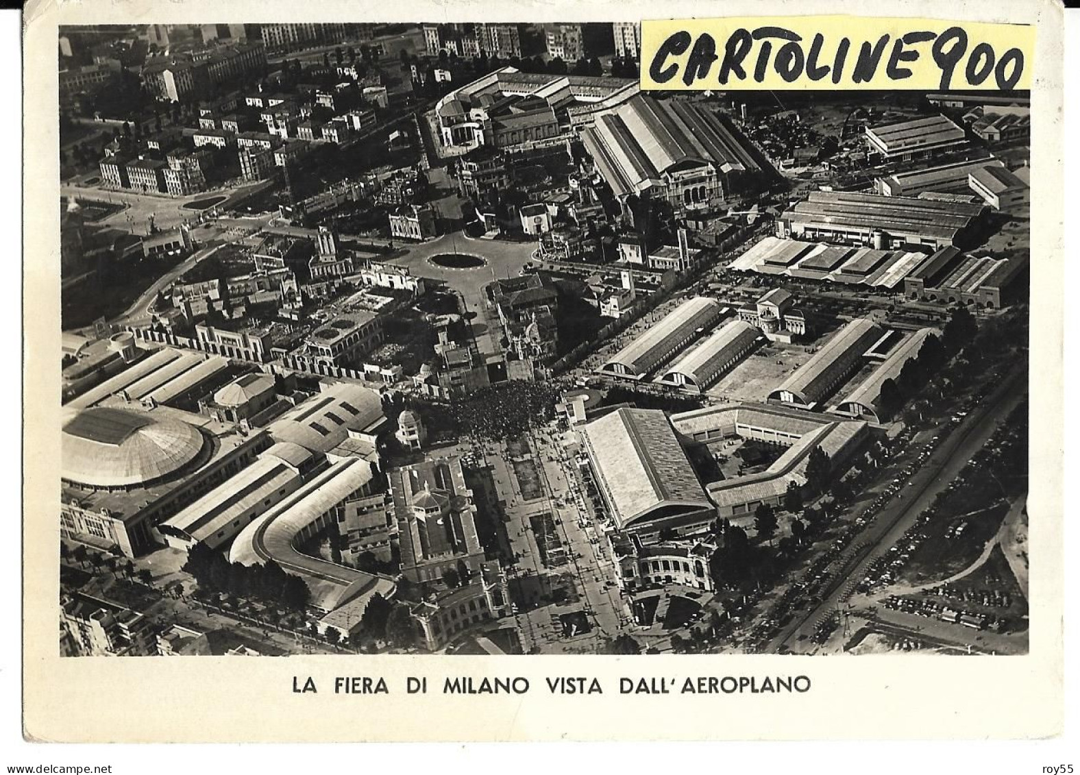 Fiere Lombardia Milano La Fiera Di Milano Vista Dall'aeroplano Veduta Aerea Primi Anni 50 ( Ed. C.A.R.M.) - Kirmes