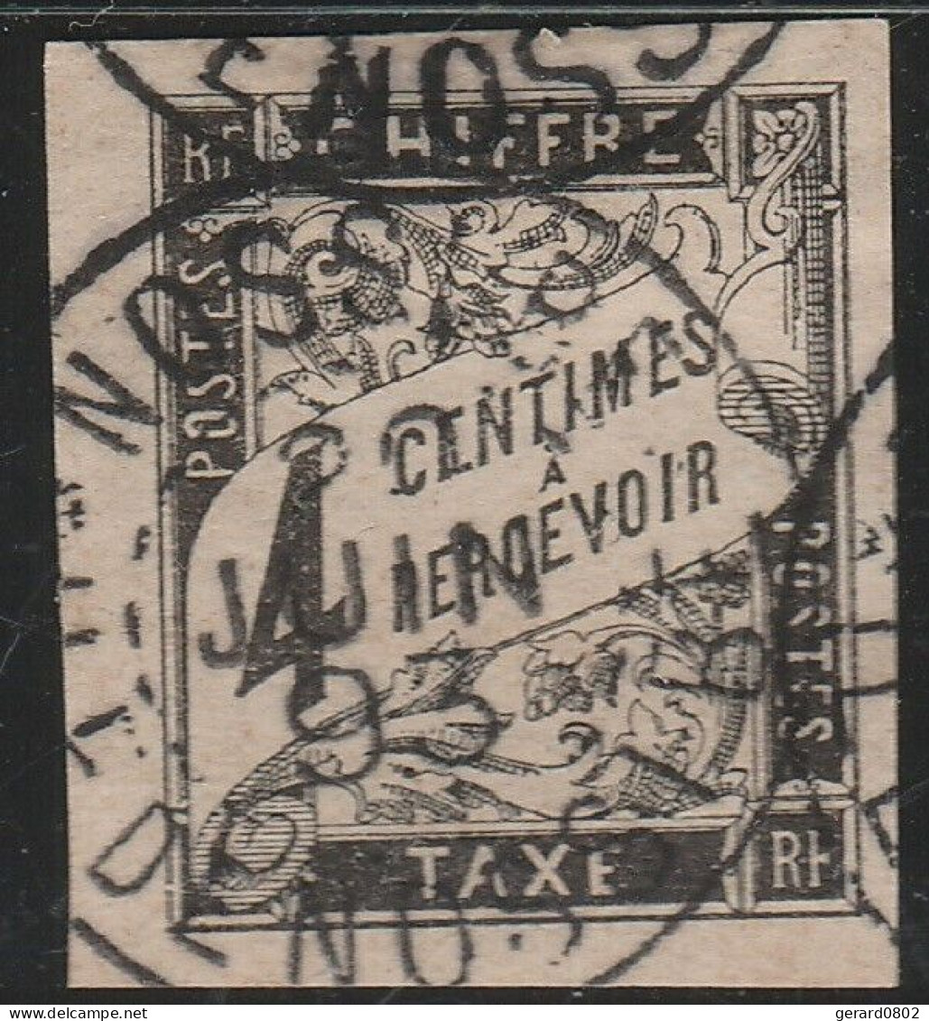 COLONIES GENERALES - Taxe N°4 Oblitéré NOSSI-BE - Portomarken