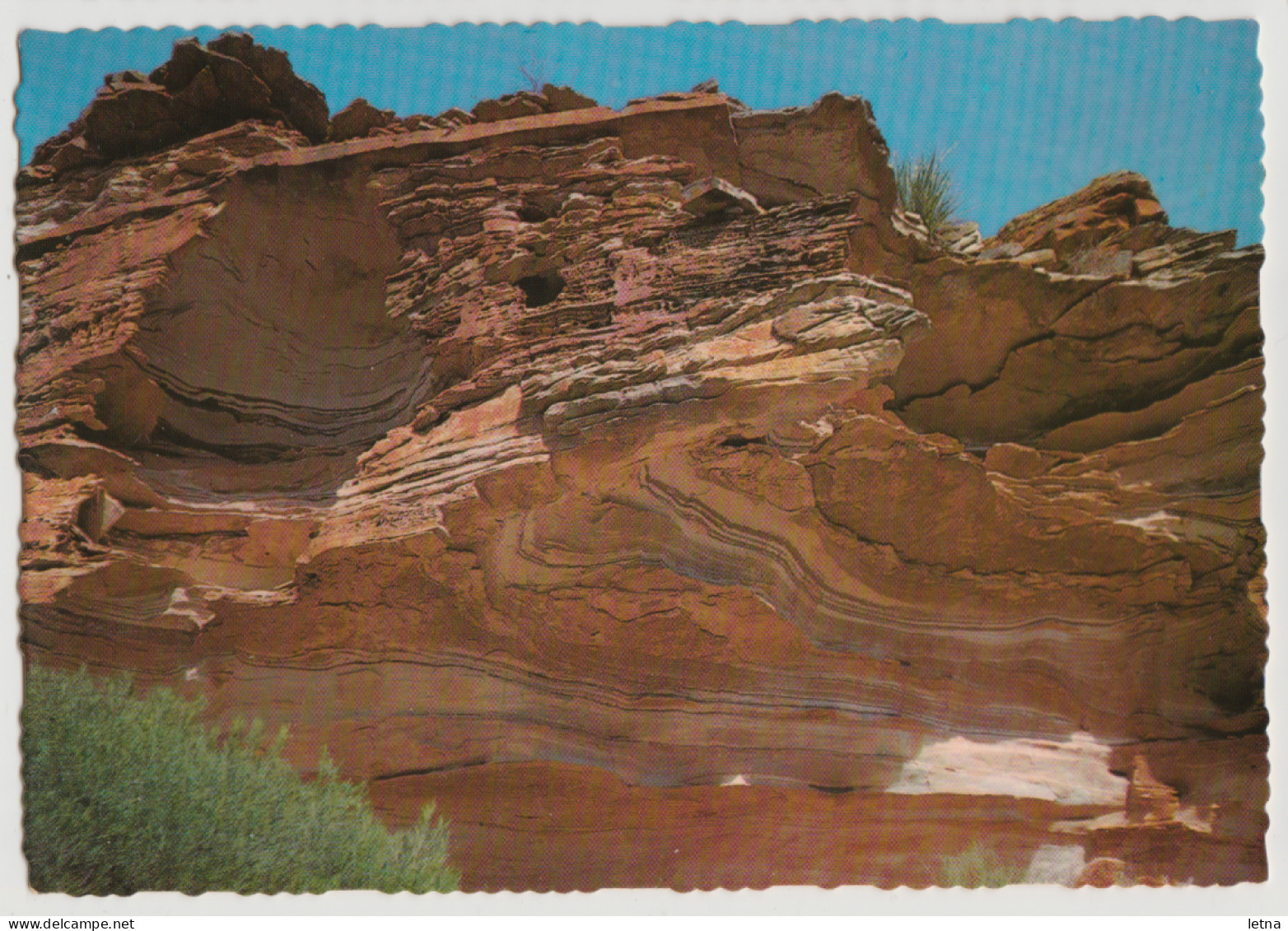 WESTERN AUSTRALIA WA Sandstone Caves MURCHISON RIVER Murray Views W1 Postcard 1988 Pmk 39c Stamp - Andere & Zonder Classificatie